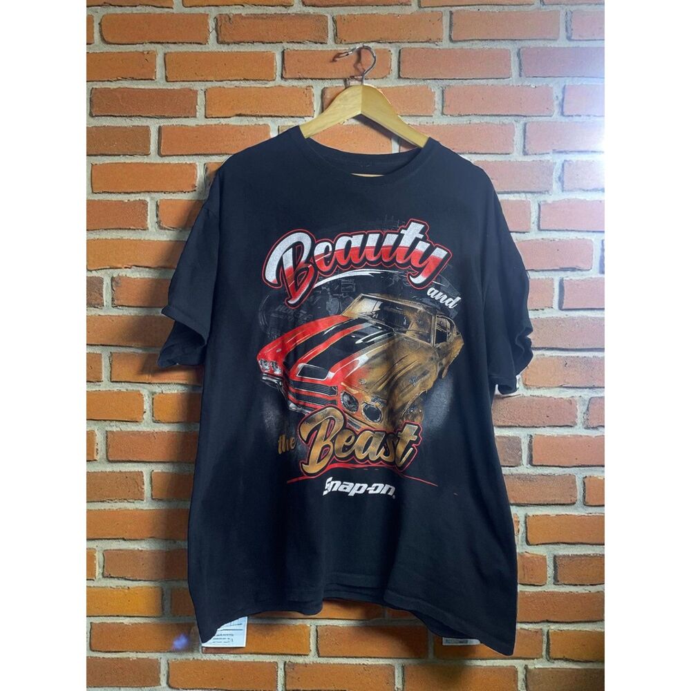 Snap-On “Beauty and the Beast” Vintage Muscle Car T-Shirt – Size L